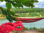 Garden hammock double xxl tourist striped cover 200 x 150 large