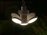Faltbare led-solar-campinglampe für haken, garten, tourismus, zelt