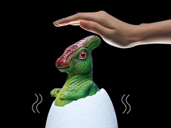 Veilleuse dinosaure oeuf de dino rgb led oeuf lumière pour enfants