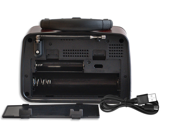 Radio mobile retro cuisine fm am bluetooth usb antenne rechargeable