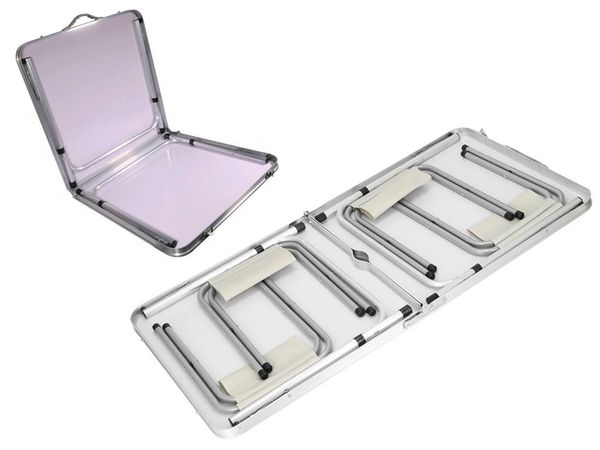 Folding camping table tourist table set with 4 chairs garden table