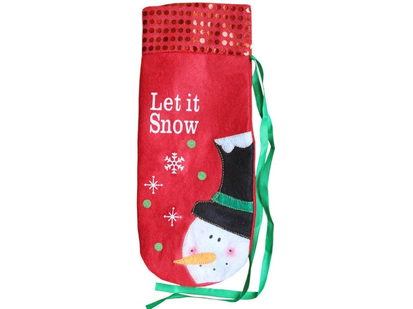 Christmas decoration snowman bottle cover christmas decoration