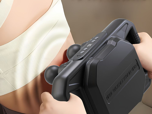 Výkonný masér těla 4 hlavy 20 úrovní síly + 6 pulzních režimů usb
