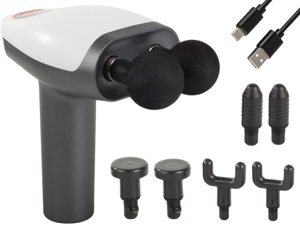 Pistolet de massage sans fil lcd set puissant de 8 embouts pour le dos