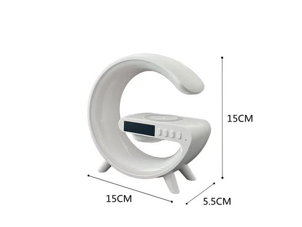 A condus lumina rgb jocuri încărcător inducție difuzor alarmă ceas radio ceas