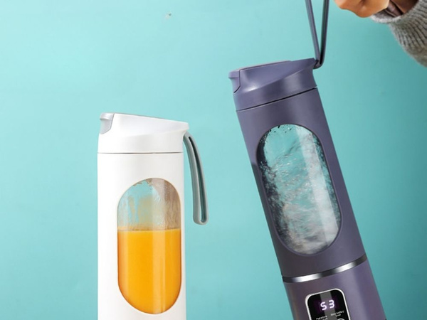 Blender s pohárom, mixér na smoothie, bezdrôtový, USB, prenosný, mini