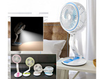 Salokāms ventilators bezvadu galda lampa stāvošs galda ventilators