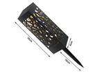 Lampe de jardin solaire décorative set de 4 pièces détecteur de crépuscule