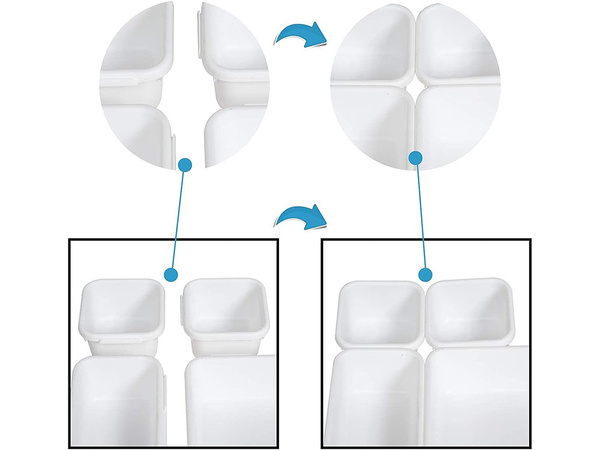 Organizer kuchenny na sztućce do szuflady składany xxl modułowy pojemnik