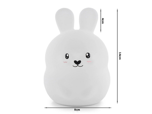 Gyermek éjszakai fény led nyúl érintés rgb távirányítóval