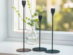 Candle holders glamour metal set decorative table set 3 pcs