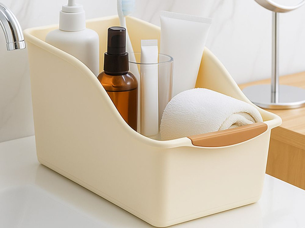 Organizador de cocina contenedor de plástico para armarios de productos de limpieza cocina baño