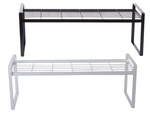 Single tier metal shelf kitchen organiser loft rack for kitchen worktop