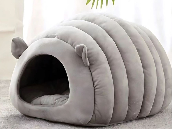 Lit en peluche cocon pour chien chat oreiller doux literie fluffy