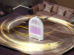Elektrická led insekticídna lampa uv pre komáre muchy prívesok 2 usb režimy