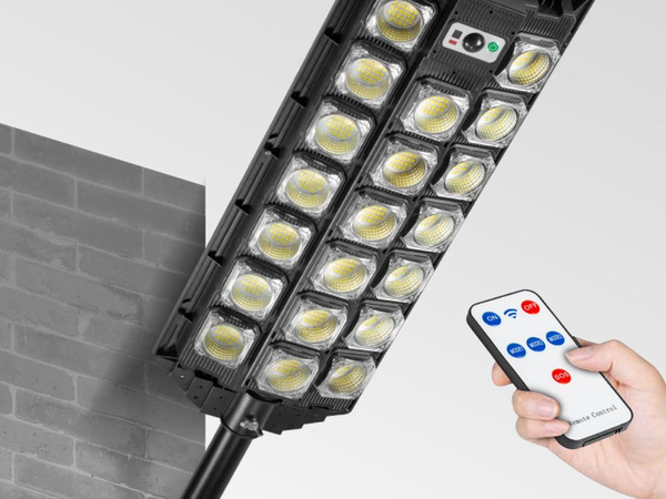 Led solárne pouličné lampy s diaľkovým ovládaním výkonný vodotesný ip65 senzor pohybu