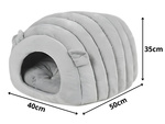 Lit en peluche cocon pour chien chat oreiller doux literie fluffy