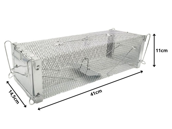 Piège à rats sans cruauté grande cage en métal xxl