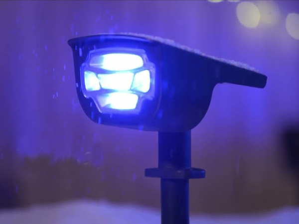 Saulės sodo lempos varomos led lempos spalvos