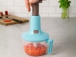 Cortador manual para verduras, frutas y carne mixer de cocina con agitador 2 en 1