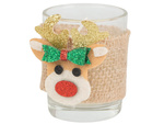 Bougies parfumées en verre bougies renne noël set 2 pcs