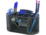 Desk organiser 8 compartments drawer cupboard shelves office metal