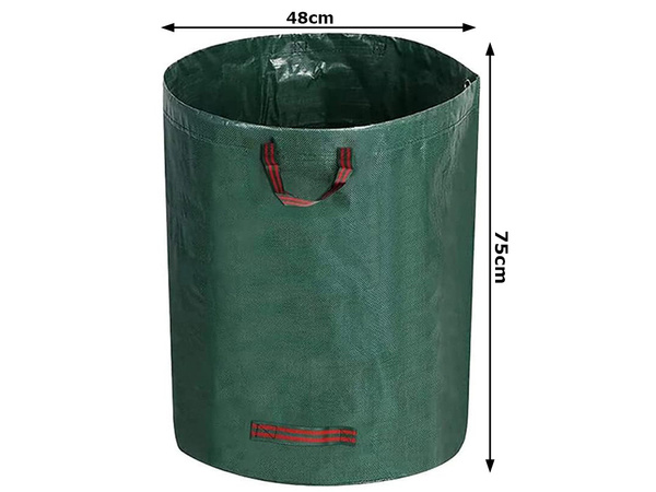 Sac de jardin sac de jardin ramasse feuilles conteneur d'herbe 120l solide grand