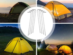 Tent pillars anchor pigs steel 24cm 10pcs hook & loop pins