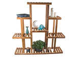 Flower pot high standing wooden flower bed 3 tier bookcase
