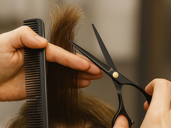 Tijeras profesionales de peluquería para cortar y recortar el cabello.