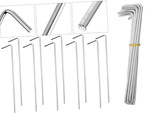 Tent pillars anchor pigs steel 24cm 10pcs hook & loop pins
