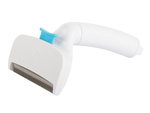 Curl comb trimmer removes dead dog hair