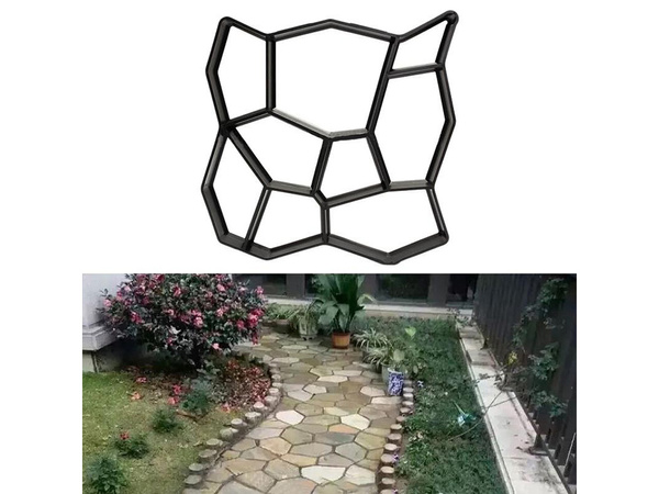 Mold for stone paving stone concrete cat's head