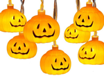 Kürbis lichter 10 led hängend halloween 200cm leuchtende dekoration kürbis dekoration