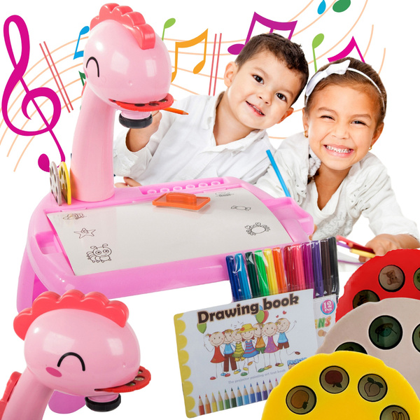 Rétroprojecteur table de dessin tableau blanc marqueurs pour enfants marqueurs