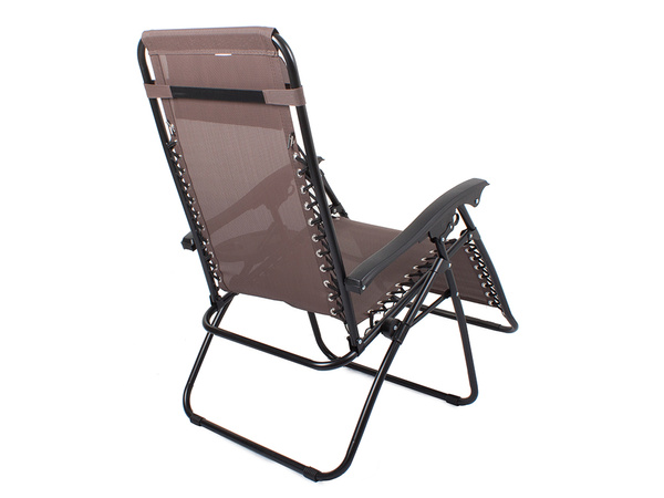 Folding beach chair zero gravity 2in1 touristic chair