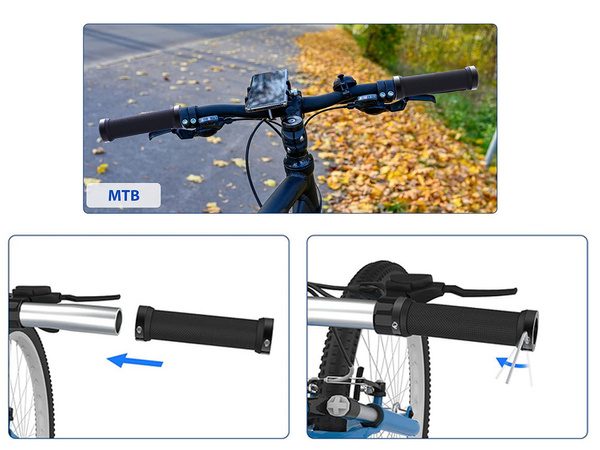 Gumové rukoväte na bicykel