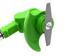 Tondeuse à gazon à batterie tondeuse désherbeur 2 x bloc d'alimentation
