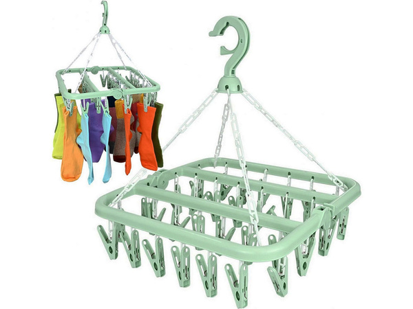 Sock dryer lenjerie de corp suport de agățat 32x clips set