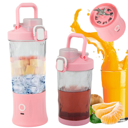Blender na smoothie prenosný USB bezdrôtový drvič ľadu ruže