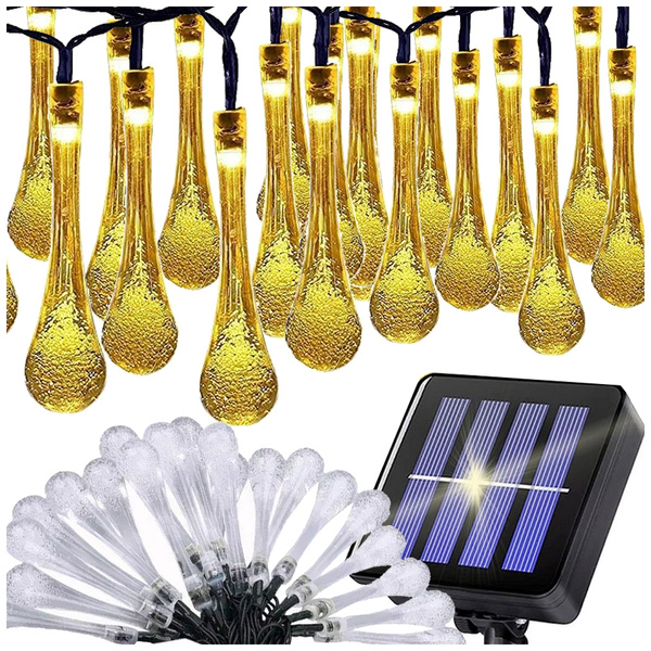 Solárne svetlá záhradné sopečné girlandy terasa balkón 20 led