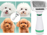 Sèche-cheveux brosse peigne 2in1 pour chien animaux de compagnie