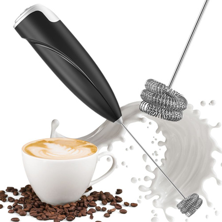 Electric milk and coffee frothing device hand-held mini mixer kitchen whisk