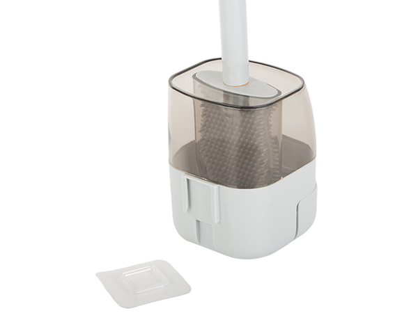 Brosse de toilette en silicone pour la salle de bain avec distributeur de liquide