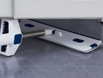Mopa plana de microfibra con escurridor y cubo plegable desmontable para suelos.
