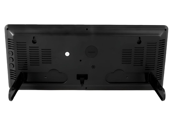 Zegar budzik elektroniczny cyfrowy led stojący wiszący temperatura wilgoć