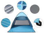 Tente de plage auto pliante protection contre les uv sac familial ensemble