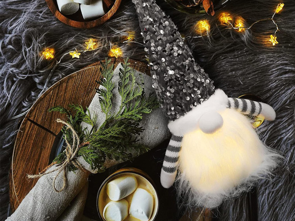 GNOME NAIN ILLUMINÉ LED VENTRE GNOME DE NOËL SOUS L'ARBRE DE NOËL