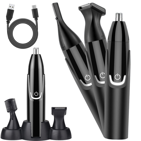 Ureche nas trimmer de îndepărtare a părului shaver barbă styling sprâncene 3in1 aku