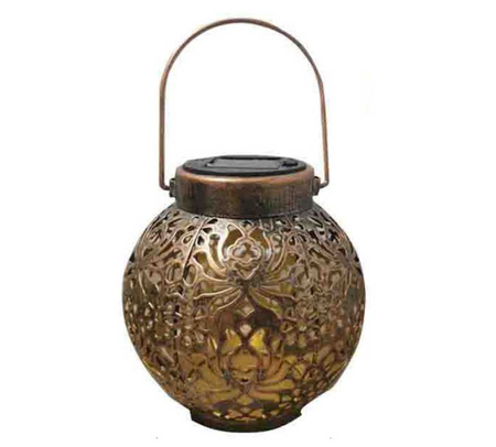 LAMPE DE JARDIN LANTERNE MARRON (24)